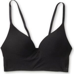 Victoria's Secret Pink Wireless Black Seamless Push Up Bralette Bra